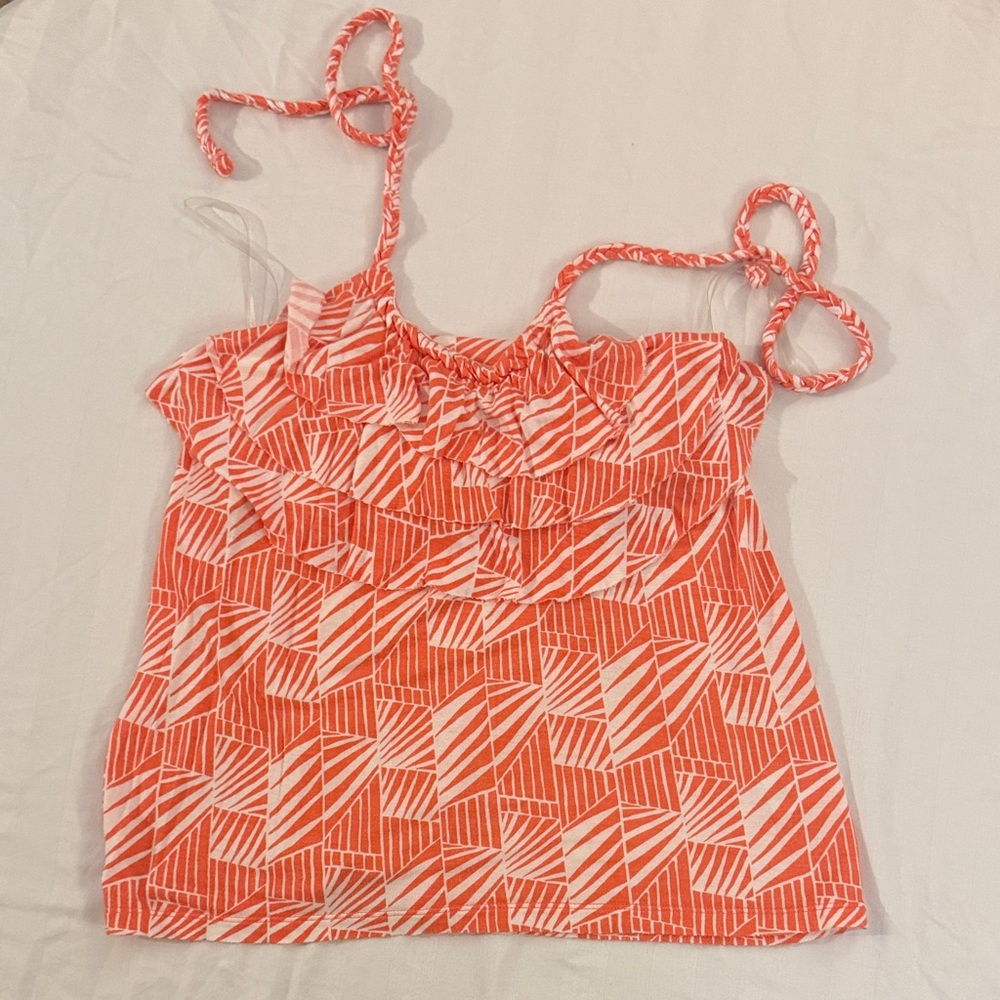 Banana Republic Orange Geometric Camisole